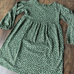Green floral Gap dress